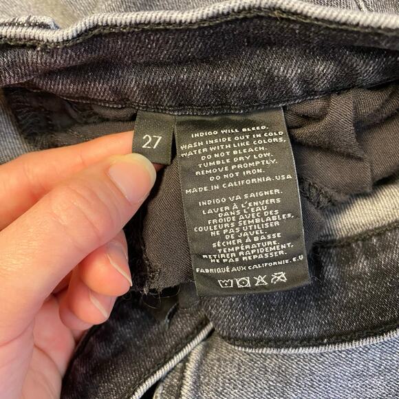 J Brand Nemesis Mid-Rise Distressed Super Skinny Jeans Womens Size 27 - Picture 8 of 10